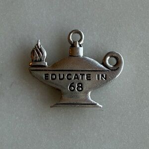 Educate in 1968 ABWA Vintage Charm Sterling Silver